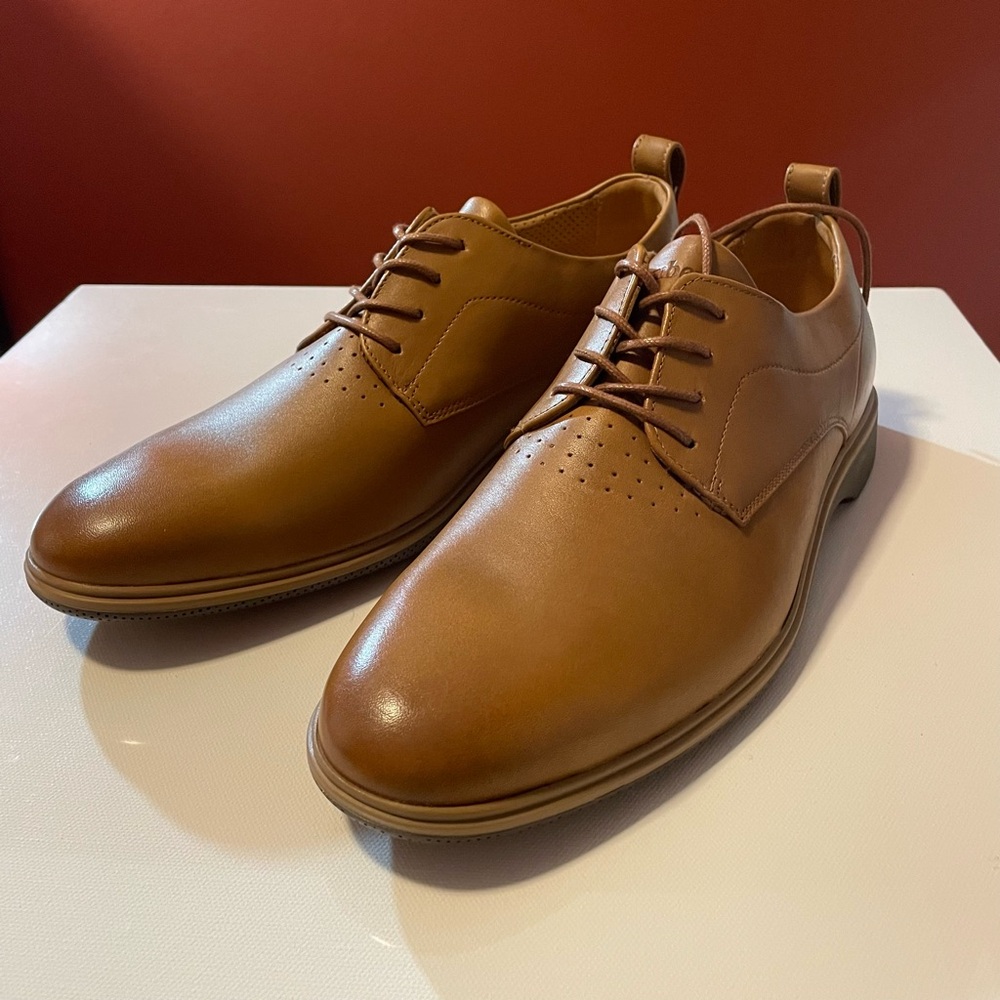 Amberjack Men’s The Original Brown Honey‎ Leather Oxford Timeless Dress Shoes